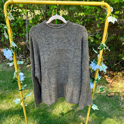 Morgan Heather Brown Mock Neck Sweater