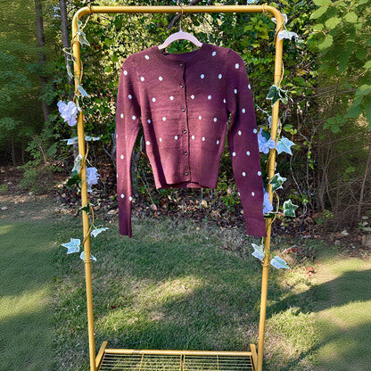 Millie Brown Polka Dot Cardigan