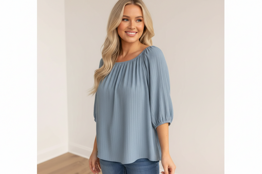 Amelia Textured Blouse