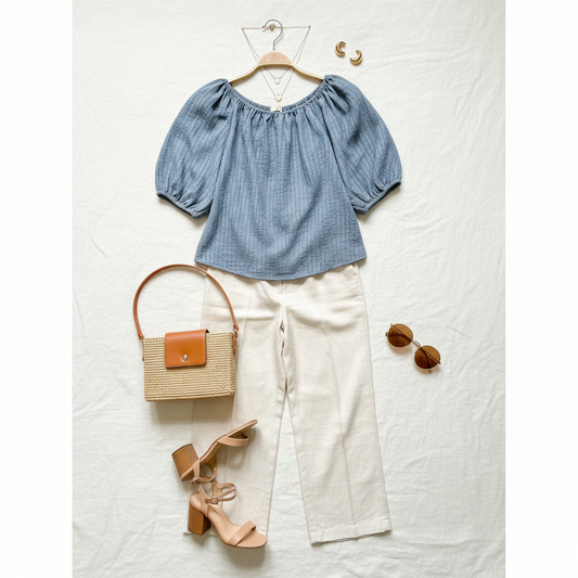 Amelia Textured Blouse