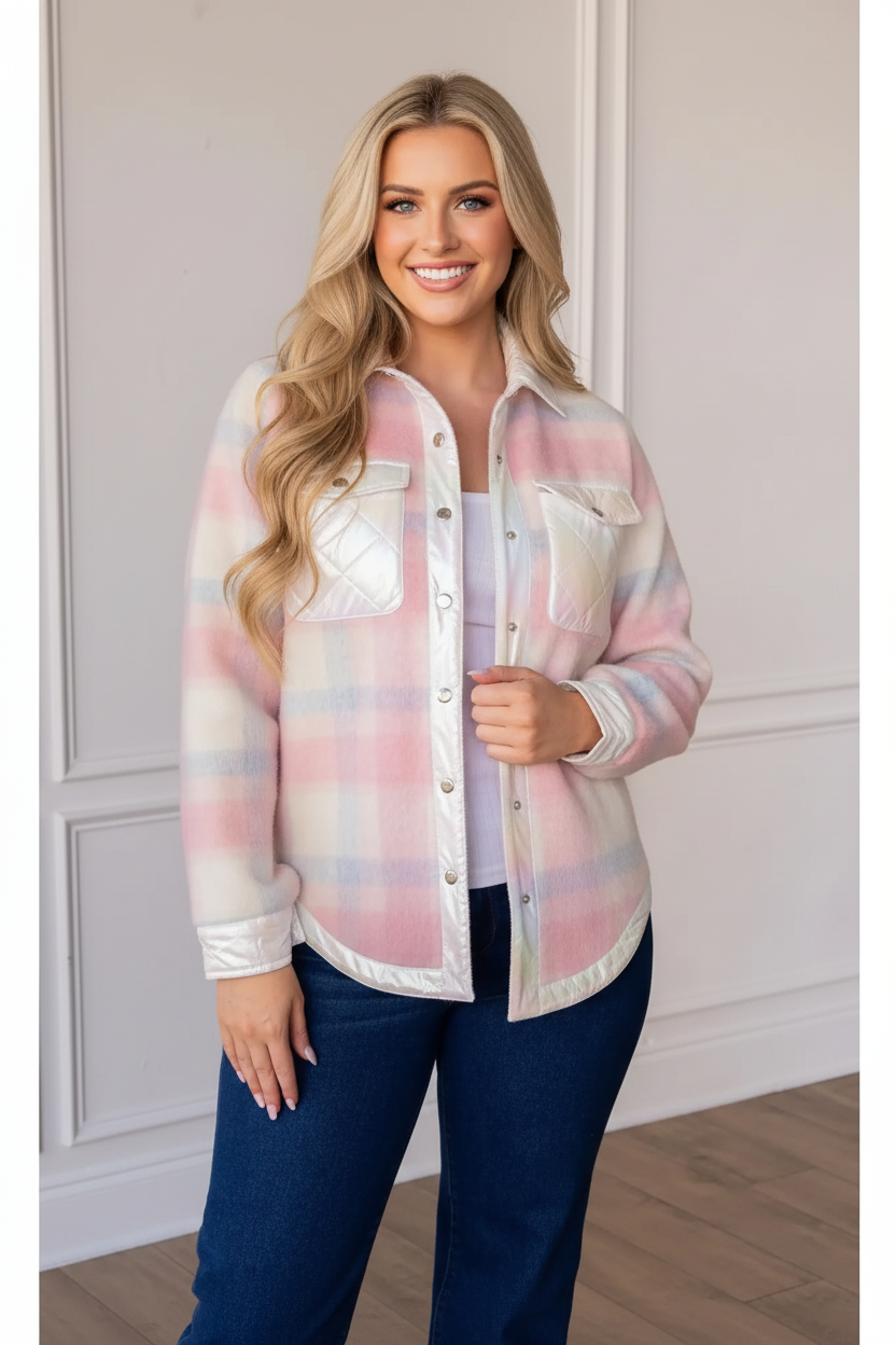 Charlotte Pastel Plaid Jacket