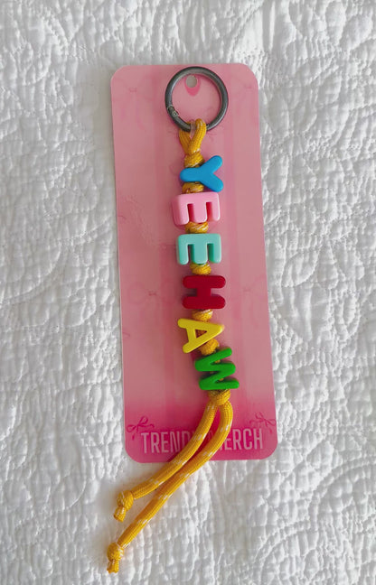 Yeehaw Multicolor Letter Bag Charm